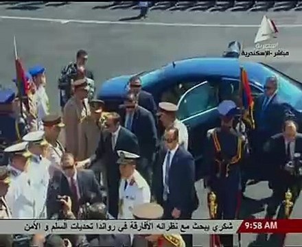 بالفيديو.. السيسى يصل الكلية البحرية لحضور حفل تخرج دفعتى الكلية البحرية والدفاع الجوى بالإسكندرية