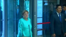 Almanya Başbakanı Merkel, Kırgızistan'da