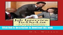 Read Job Interview To-Do-List: A Simple Makeover for Anyone Preparing for a Job Interview E-Book