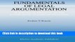 Read Fundamentals of Legal Argumentation: A Survey of Theories on the Justification of Judicial