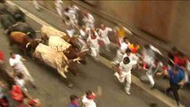 Los toros de Miura cierran los Sanfermines con una carrera rápida y peligro en la plaza