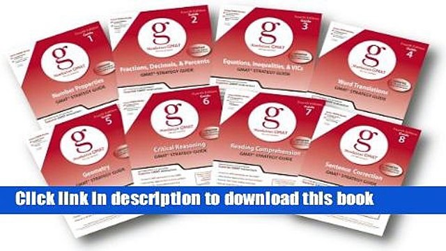 Read Manhattan GMAT Set of 8 Strategy Guides, Fourth Edition (Manhattan GMAT Strategy Guides)