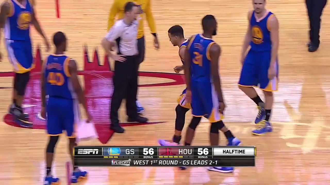 Stephen Curry suffered a knee injury in an unfortunate slip against Rockets ● April 24, 2016