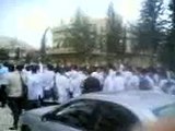 اعتصام طلبة كلية الطب في جامعة دمشق 19-4-2011