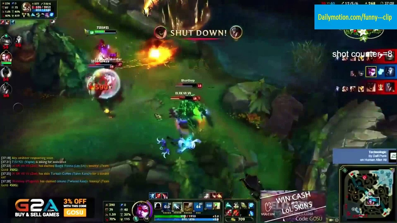 LoL Epic Moments #2 - Best Wombo Combo Nunu + Gnar   League of Legends