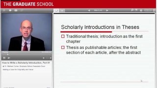 Part One of How to Write A Scholarly Introduction