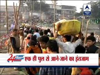Stampede at Chhath ghat after bridge collapses in Patna