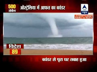 Waterspout thunders across NSW coast