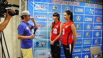 Asian Women Volleyball U19 Press Conference Kazakhstan #20 Sabina Altynbekova #3 Tatyana