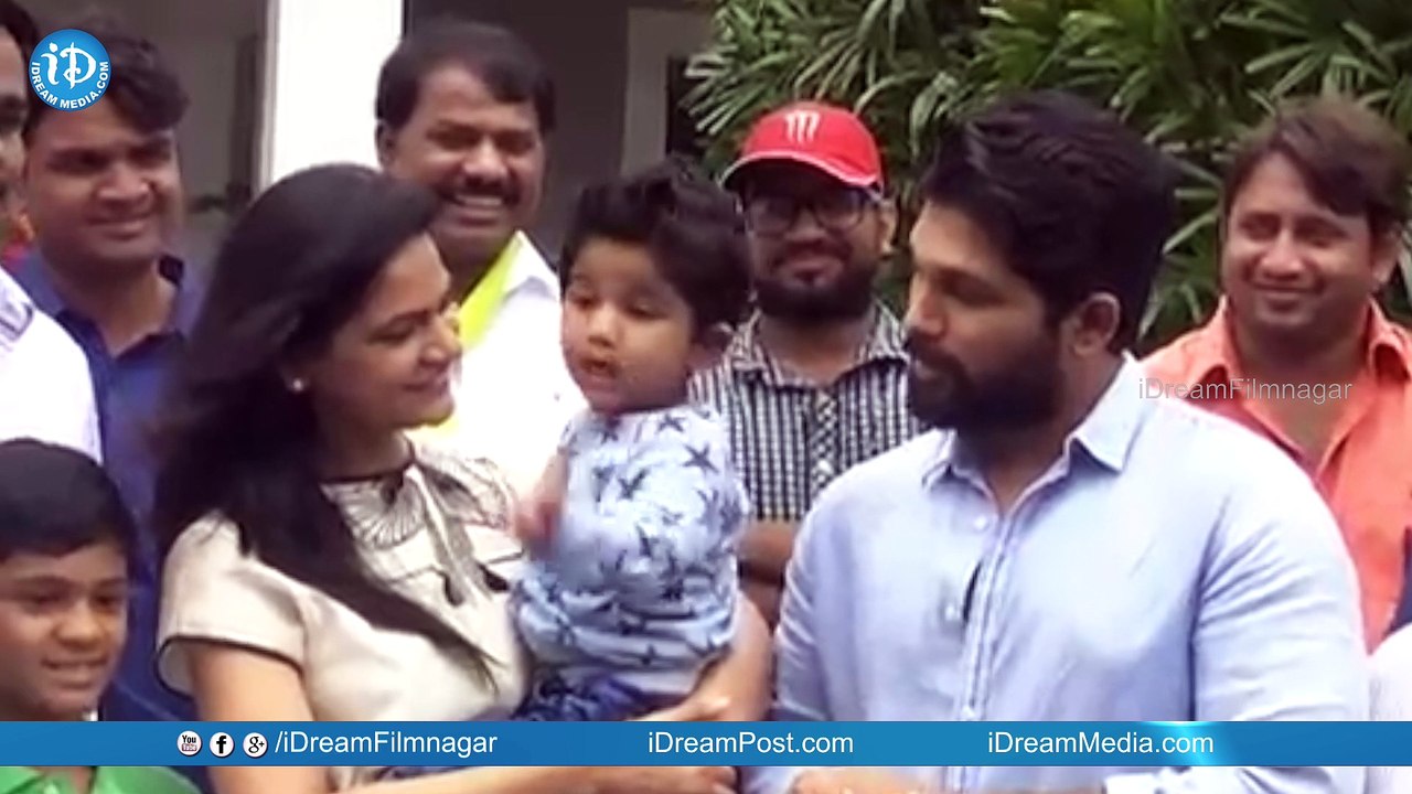 Allu Arjun's Son Allu Ayaan Participates In Haritha Haram Program || Sneha Reddy