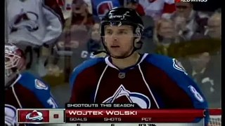 Wojtek Wolski (COL) vs. Ty Conklin (DET) Shootout December 27, 2008