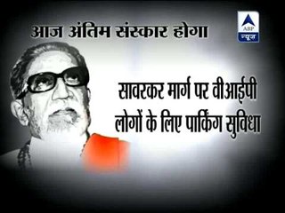 Route of Bal Thackeray's funeral procession