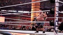 John Cena gives The Rock an Attitude Adjustment at WrestleMania 28- Slow Mo Replay