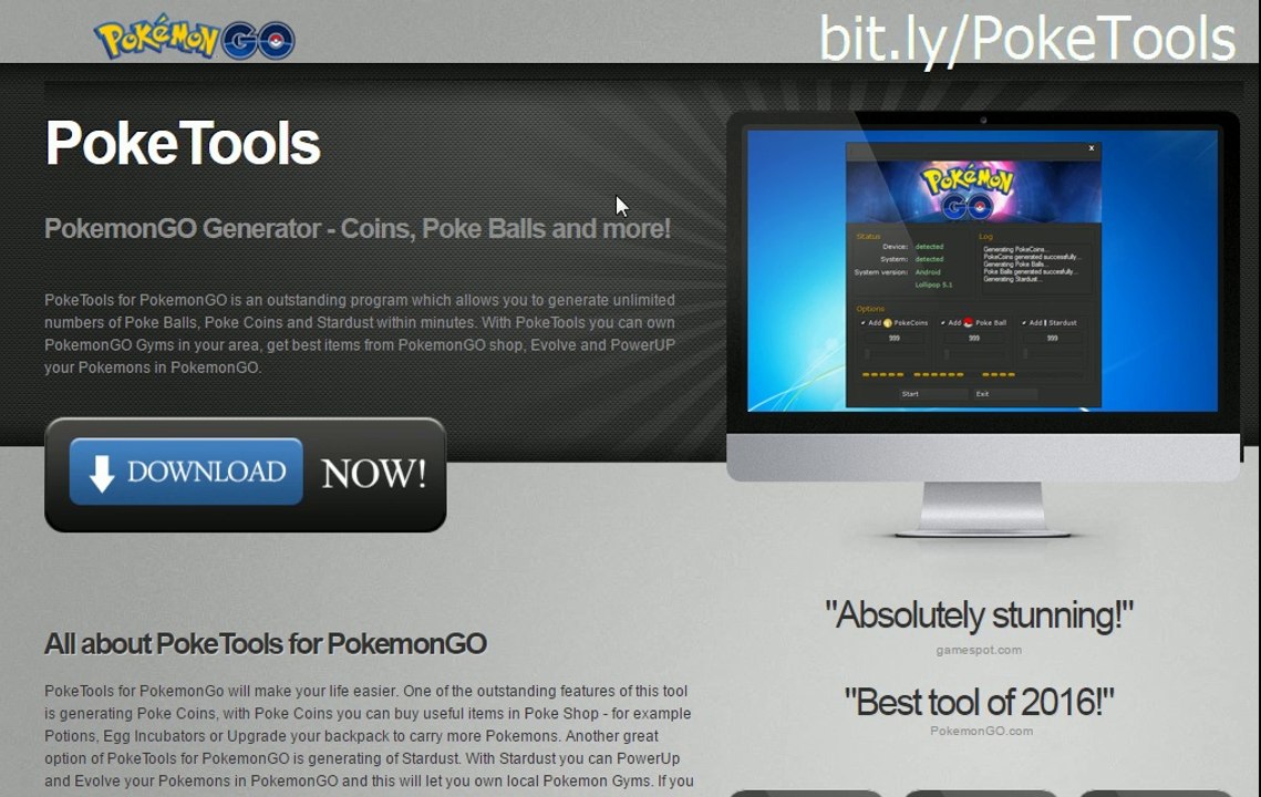 PokemonGO PokeTools - how to get Pokemon GO? How to get Coins in Pokemon GO? How to play Pokemon GO?