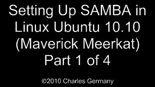 Configuring SAMBA in Ubuntu - Part 1