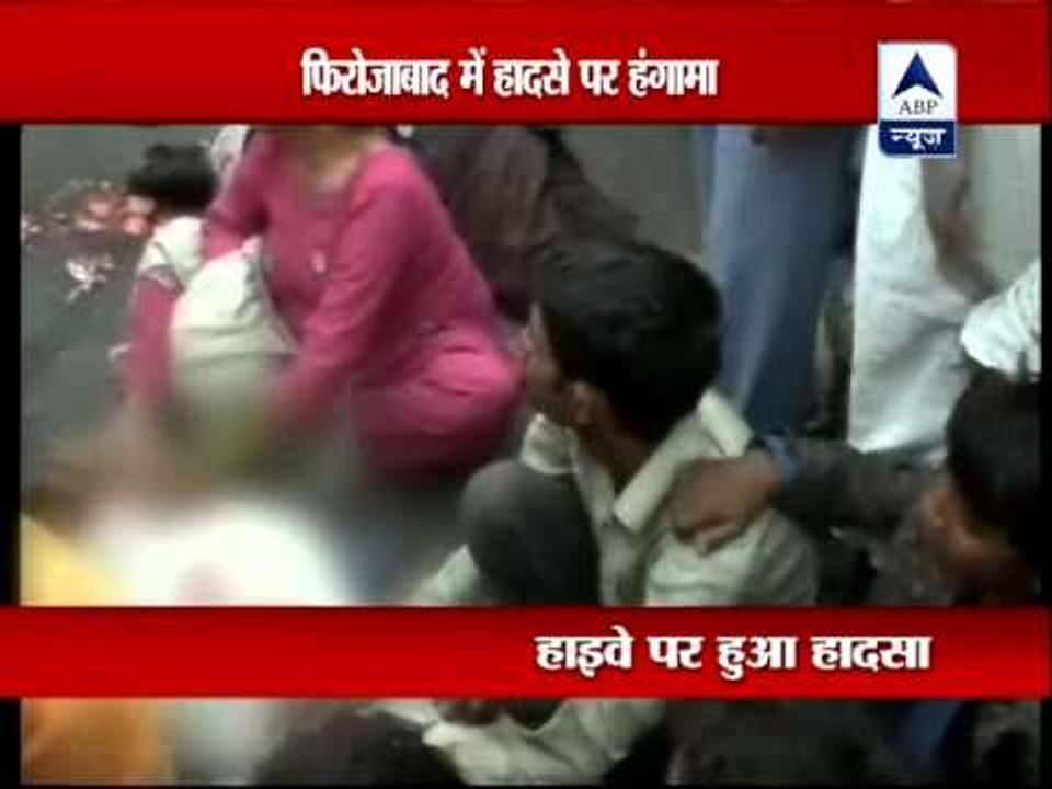 Seven run over by speeding truck