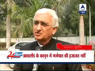Savita Halappanavar Death Issue will be Taken up with Ireland: Salman Khurshid