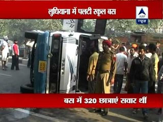 Ludhiana: 15 students injured as school bus hits divider, 4 critical