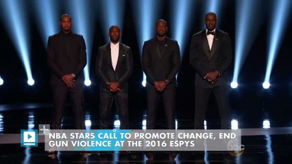 NBA stars call to promote change, end gun violence at the 2016 ESPYS