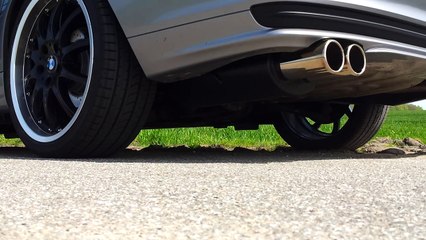 BMW 318i E46 Touring 143PS Sound K&N Novus Edelstahl Sportauspuff 2x90 Soundcheck