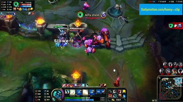 LoL Epic Moments #4 - Support Thresh 1vs4 Outplays League of Legends