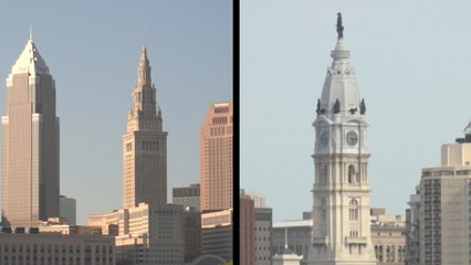 Between the convention cities: Economic despair and hope