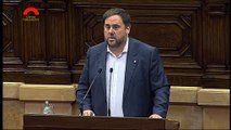 Intervenció de Junqueras en resposta a Millo