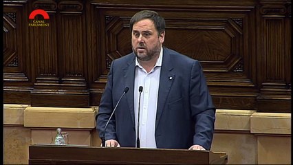 Intervenció de Junqueras en resposta a Millo