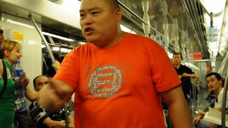 28 Fat Man against Corruption in Shanghai Subway Part 2
