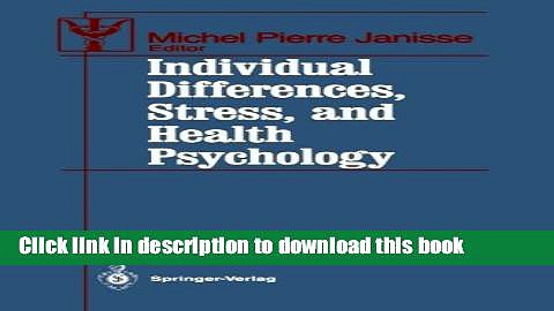 ⁣Read Individual Differences, Stress, and Health Psychology (Contributions to Psychology and