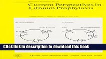 Read Current Perspectives in Lithium Prophylaxis: International Symposium on Â«Aktuelle