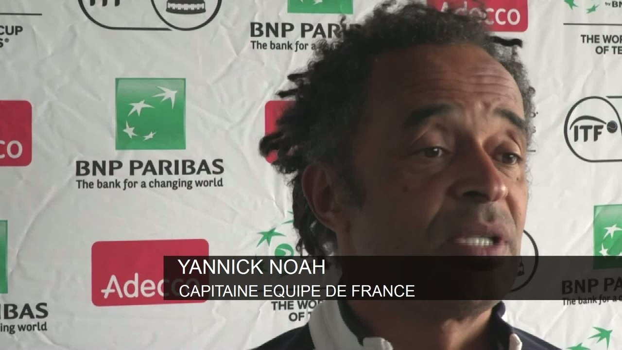 Tennis - Coupe Davis : Noah «Pouille est notre jeune espoir»