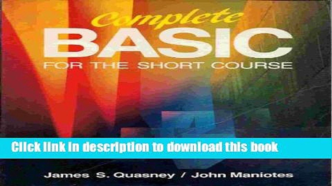 Read Complete Basic: For the Short Course  Ebook Free
