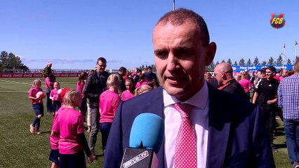 Interview with Iceland’s elected president Guðni Th. Jóhannesson about the first FCBEscola football campus for girls