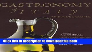 Read Gastronomy of Italy  Ebook Free