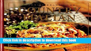 Read Country Italian (Favorite Brand Name/Best-Loved Recipes)  PDF Free