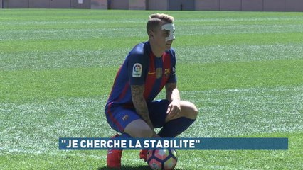 Mercato - Lucas Digne présenté au Camp Nou