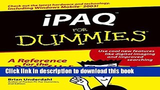 Download iPAQ For Dummies (For Dummies (Computers)) E-Book Download