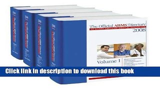 Download The Official ABMS Directory of Board Certified Medical Specialists (4-Volume Set) PDF Free