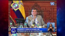 Presidente Correa se reunió con representantes de cooperativas