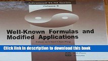 Read Well-known Formulas and Modified Applications (Advanced Traditional Chinese Medicine Series)