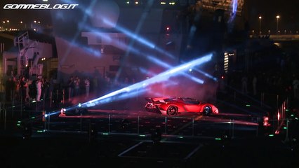 Lamborghini Veneno Roadster On Board the Naval Aircraft Carrier Nave Cavour