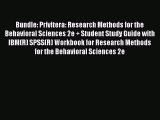 Read Bundle: Privitera: Research Methods for the Behavioral Sciences 2e   Student Study Guide