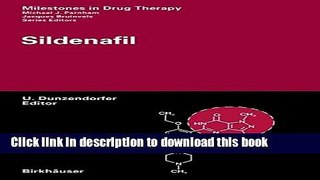 Download Sildenafil (Milestones in Drug Therapy)  PDF Online