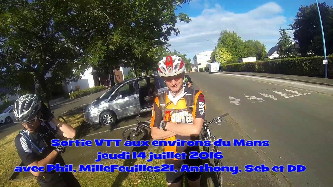 Coulaines sortie VTT entre amis 14 juillet 2016
