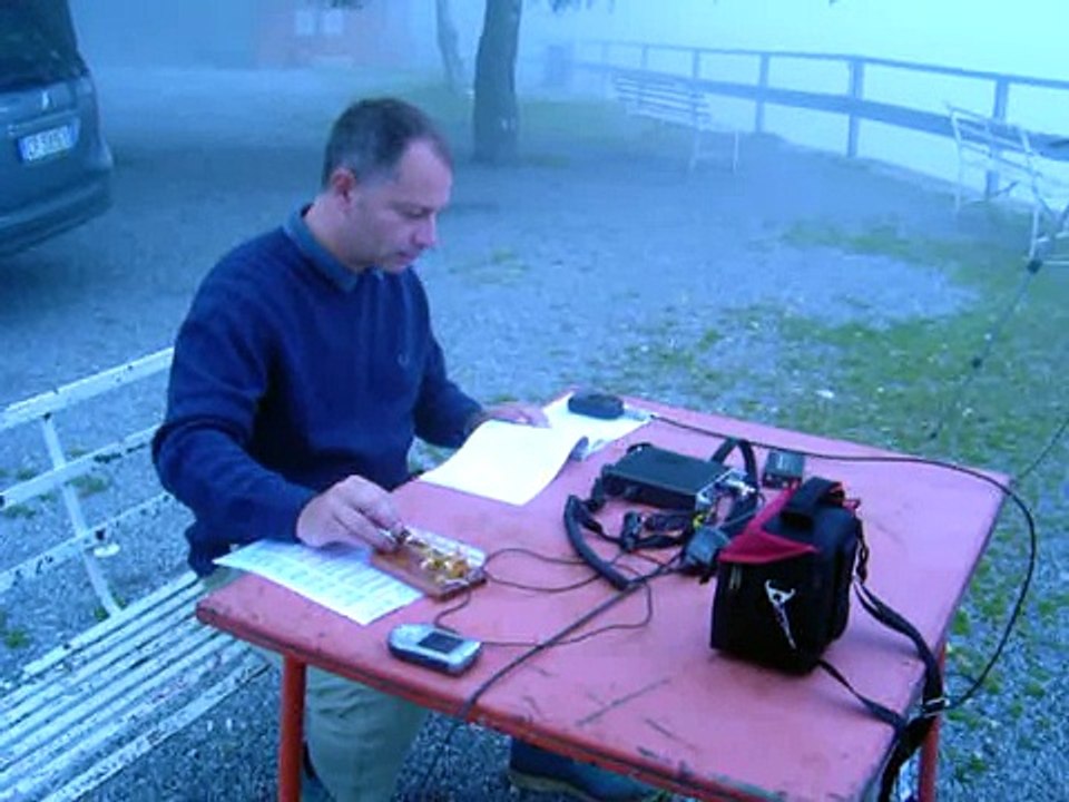 IW2CZG calling CQ in 20 meters ham radio band