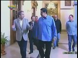 Maduro y Rodríguez Zapatero se reunieron en Miraflores