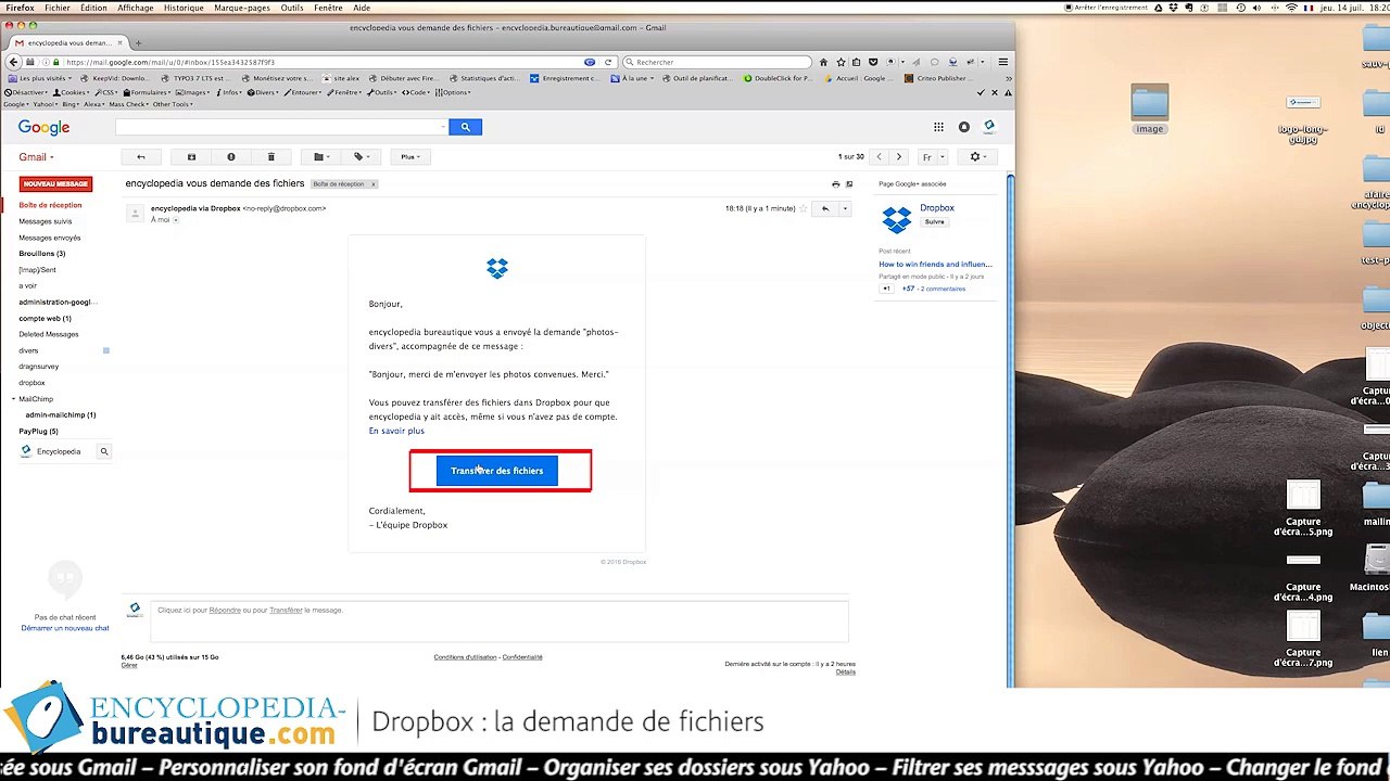 Dropbox : comment faire une demandes de fichiers ? Mode d'emploi
