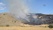 Çankırı'da Buğday Tarlasında Yangın