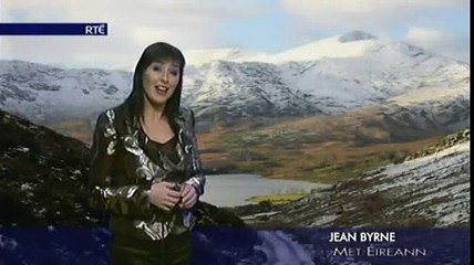 Jean Byrne RTE Weather 22-01-2010